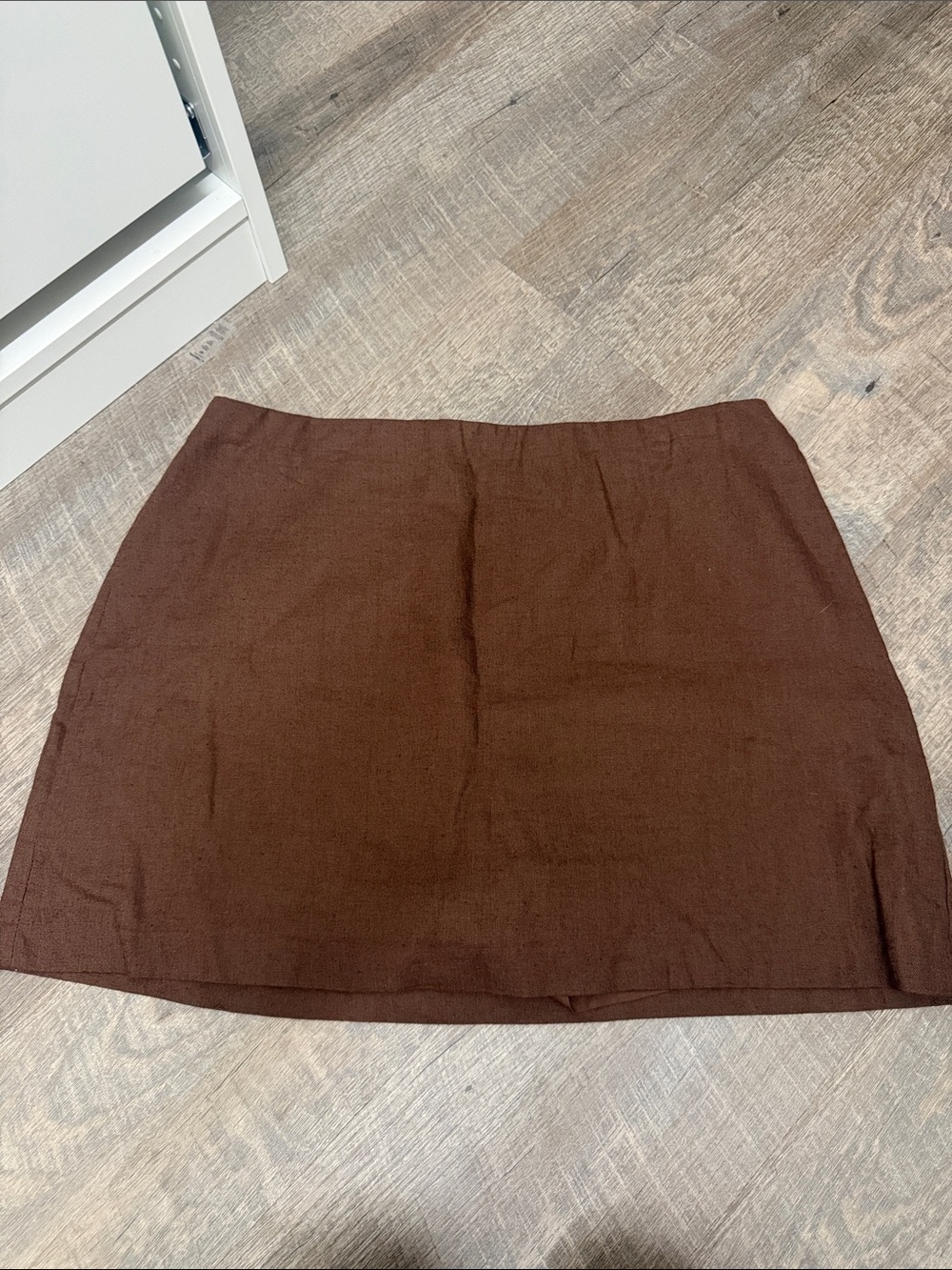 Abercrombie & Fitch Brown Linen Mini Skirt